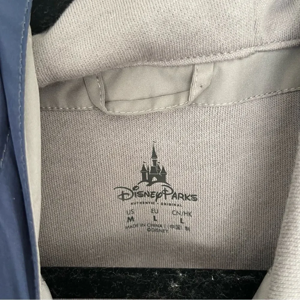 Disney Parks Navy Windbreaker Jacket Size Medium